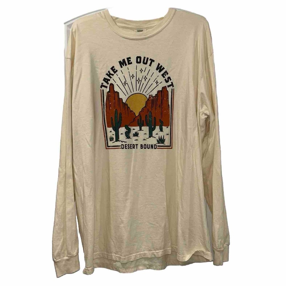 Comfort Colors Take Me Out West Long Sleeve Tshirt Women’s XL